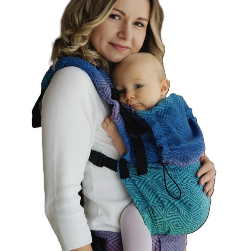 Little Frog prime tencel aurora cube v3 - nosidło klamrowe regulowane