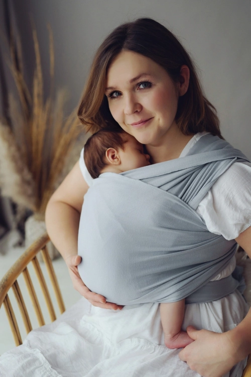 Little Frog misty grey - chusta elastyczna