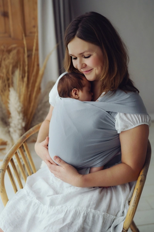 Little Frog misty grey - chusta elastyczna
