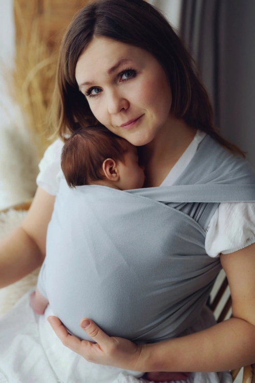 Little Frog misty grey - chusta elastyczna