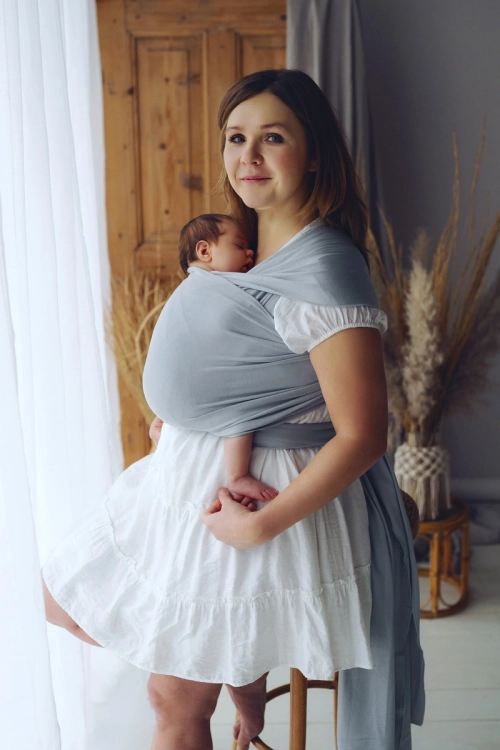 Little Frog misty grey - chusta elastyczna