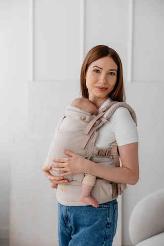 Kavka multi-age PRO vanilla herringbone bamboo GOLD - nosidło klamrowe regulowane