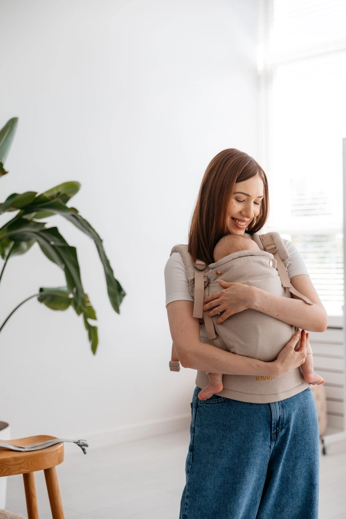 Kavka multi-age PRO vanilla herringbone bamboo GOLD - nosidło klamrowe regulowane