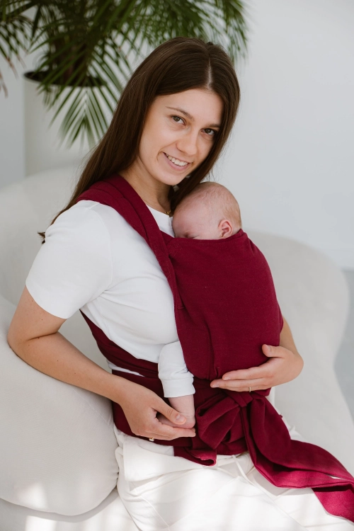 Kavka handy PRO cherry no cotton - nosidło hybrydowe regulowane