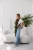 Kavka handy PRO wild green linen -  nosidło hybrydowe regulowane