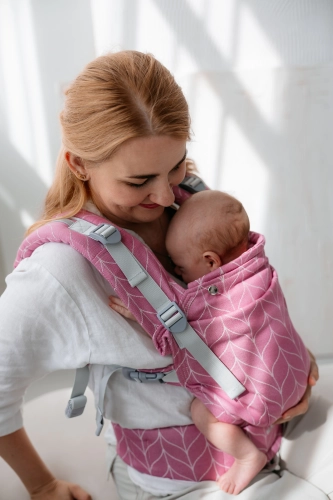 Kavka multi-age PRO blush braid bamboo SILVER - nosidło klamrowe regulowane