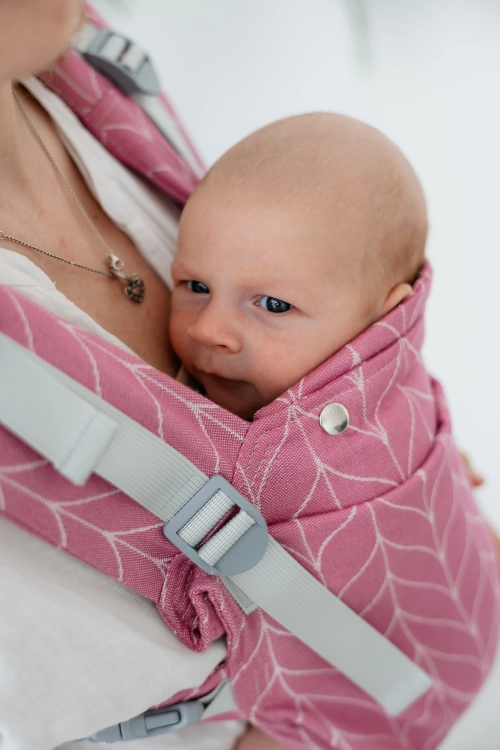 Kavka multi-age PRO blush braid bamboo SILVER - nosidło klamrowe regulowane