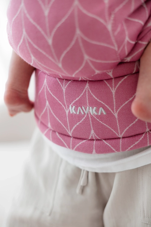 Kavka multi-age PRO blush braid bamboo SILVER - nosidło klamrowe regulowane