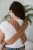 Kavka handy PRO hazelnut braid bamboo GOLD - nosidło hybrydowe regulowane