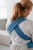 Kavka handy PRO santorini braid bamboo SILVER - nosidło hybrydowe regulowane