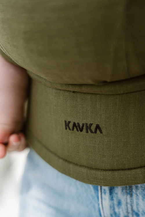 Kavka multi-age PRO wild green linen - nosidło kalmrowe regulowane