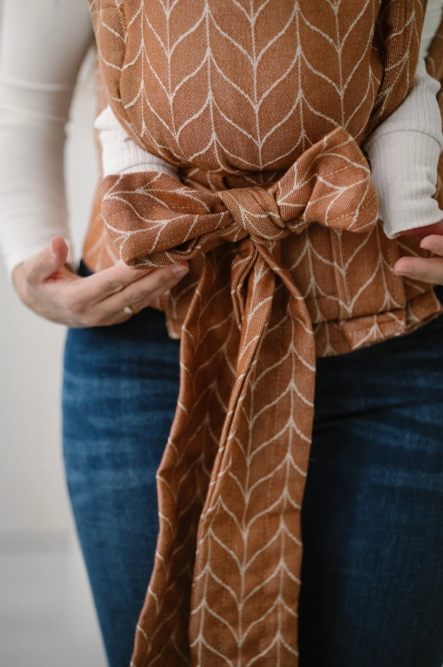 Kavka handy PRO hazelnut braid cotton - nosidło hybrydowe regulowane