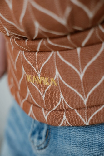 Kavka multi-age PRO hazelnut braid cotton GOLD - nosidło klamrowe regulowane