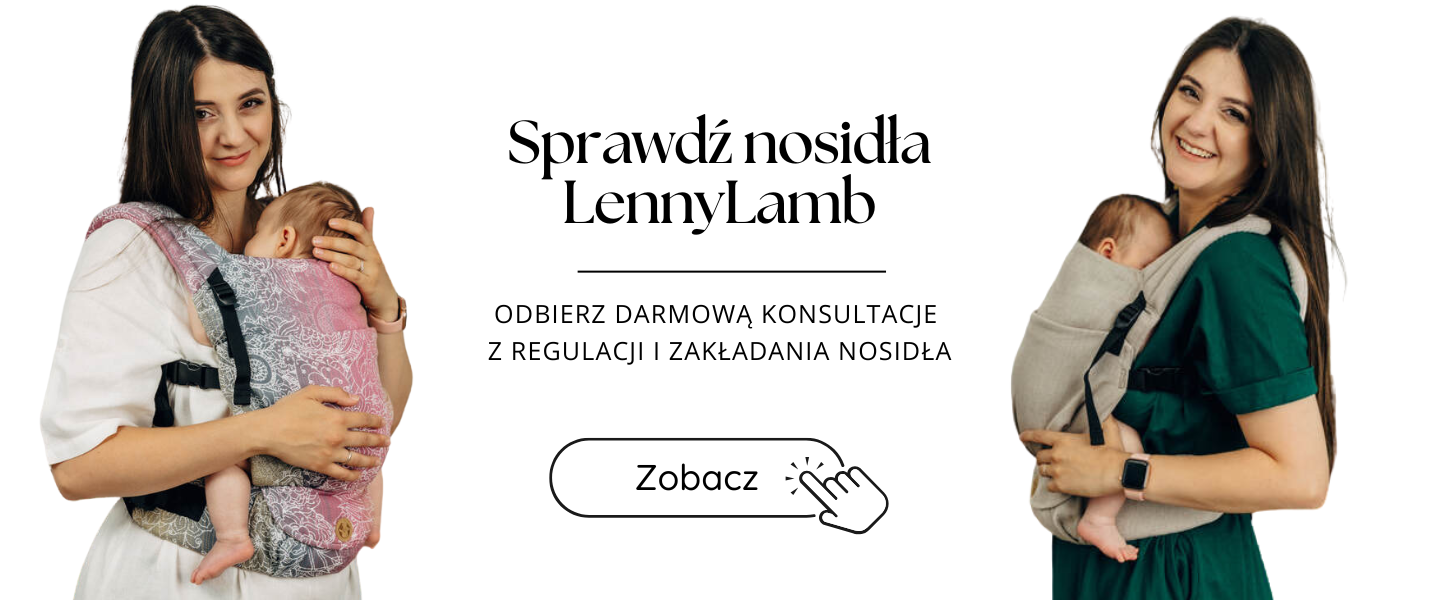 Nosidełko LennyLamb LennyLight - ergonomiczna pozycja dziecka