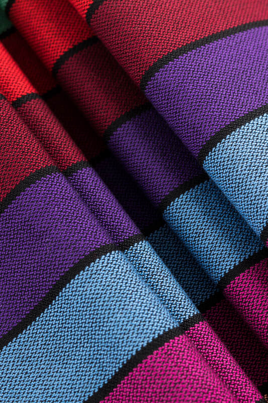 Bawełniana chusta tkana w paski